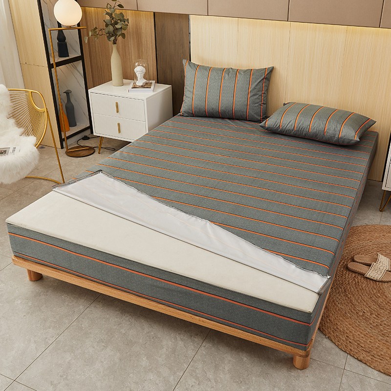印刷された防水マットレスカバー,ジッパー付き,6面,フィット - Waterproof Mattress Protector Breathable のレビューと価格