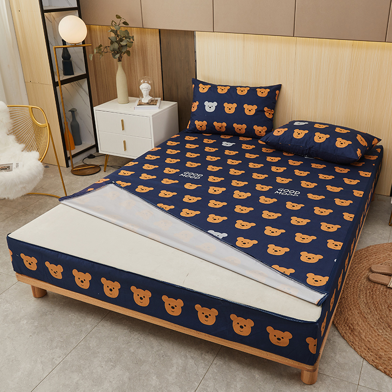 ジッパー付き防水マットレスカバー,両面ベッドカバー,カスタム - Waterproof Mattress Protector Breathable のレビューと価格