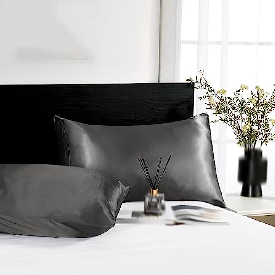 2枚組 サテンシルク枕カバー 髪と肌に良い コーラル枕カバー - Satin Silk Pillowcase Hair Skin のレビューと価格