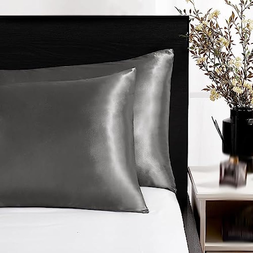 2枚組 サテンシルク枕カバー 髪と肌に良い コーラル枕カバー - Satin Silk Pillowcase Hair Skin のレビューと価格