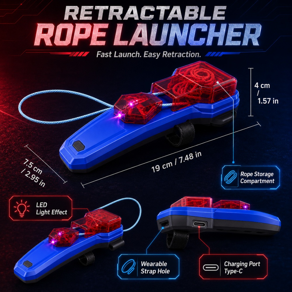 ロープランチャー スパイダーウェブシューティングトイ 自動格 - Lighting のレビューと価格