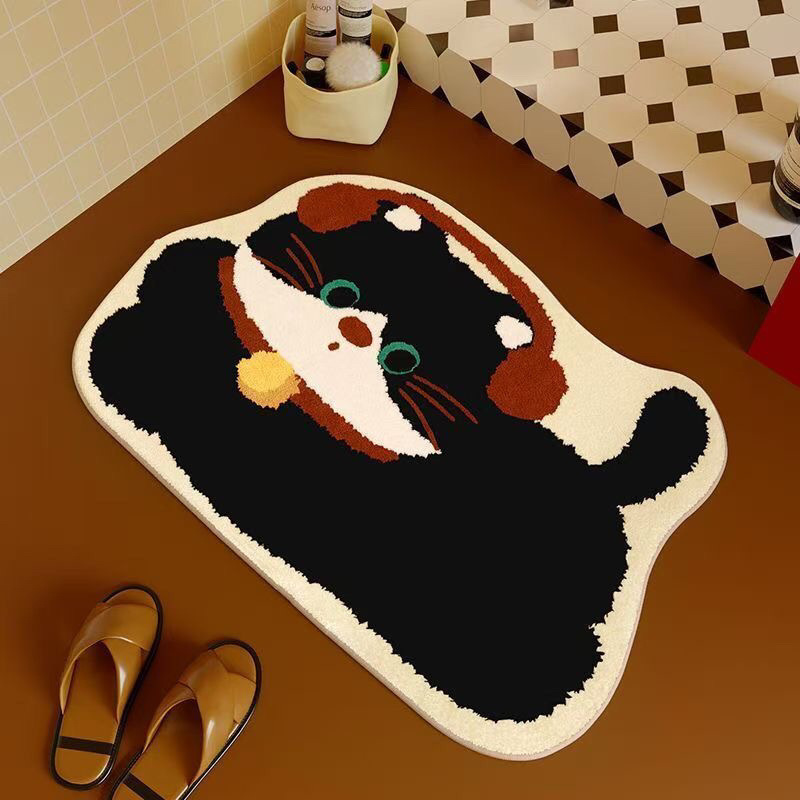 VIKAMA ダックスフントプリントバスマット滑り止め吸水速 - Quick Dry Diatomite Bath Mat のレビューと価格