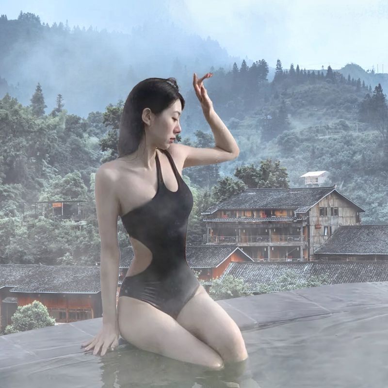 夏無地女性ワンピース水着セクシーな背中の開いた水着プレミアム - Bath のレビューと価格