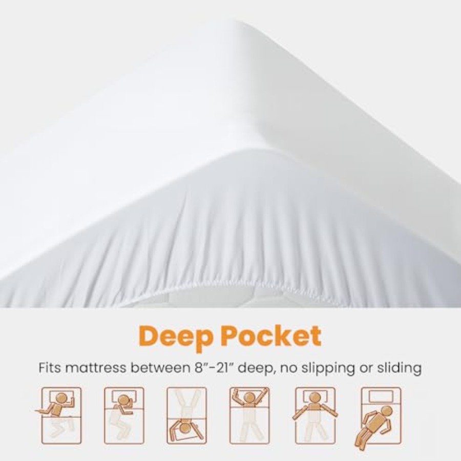 サイズマットレスパッド - 冷感通気性マットレストッパー、キ - Waterproof Mattress Protector Breathable のレビューと価格