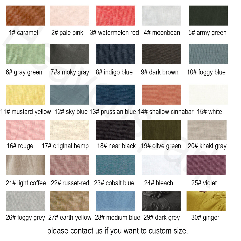 純オーガニック亜麻リネン寝具セット、羽毛布団カバーと枕カバー - Duvet Cover Sets With Zipper のレビューと価格