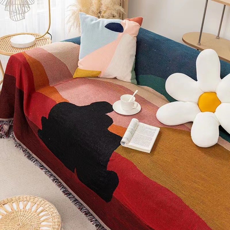 テキスタイルシティイントワイライトスレッドブランケット、室内 - Boho Throw Blanket Fringe のレビューと価格