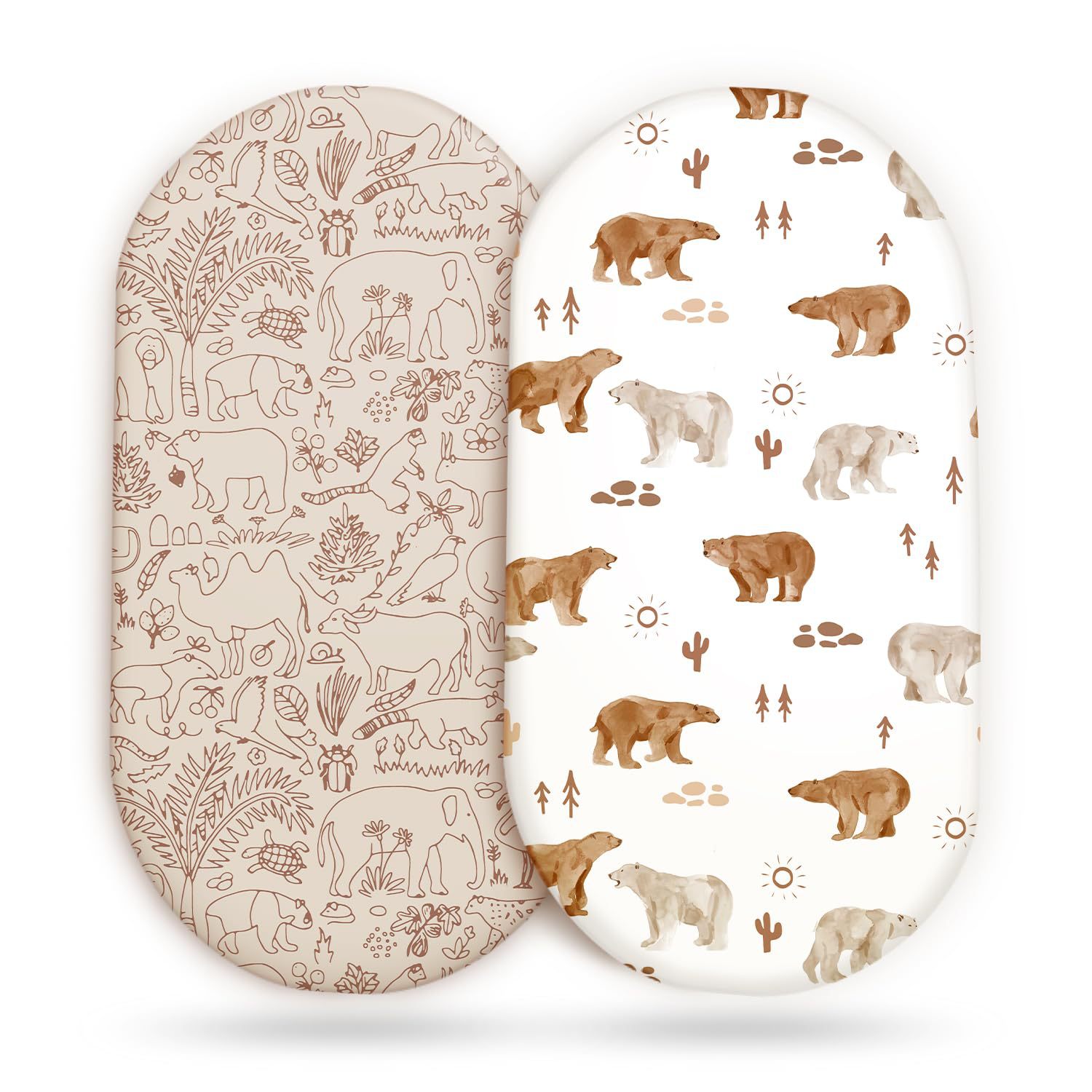2枚組 ベビーバシネットシーツ モスリン バシネットシーツ  - Muslin Cotton Bedspread のレビューと価格
