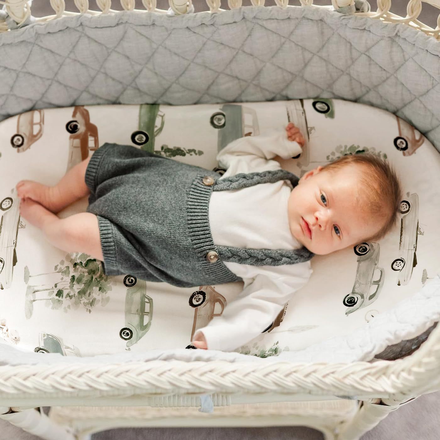 2枚組 ベビーバシネットシーツ モスリン バシネットシーツ  - Muslin Cotton Bedspread のレビューと価格
