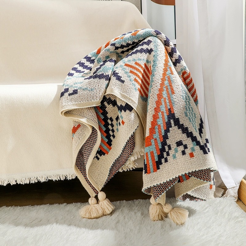 ボヘミアン風サウスウェスタンフリンジ付きスローブランケット、 - Boho Throw Blanket Fringe のレビューと価格