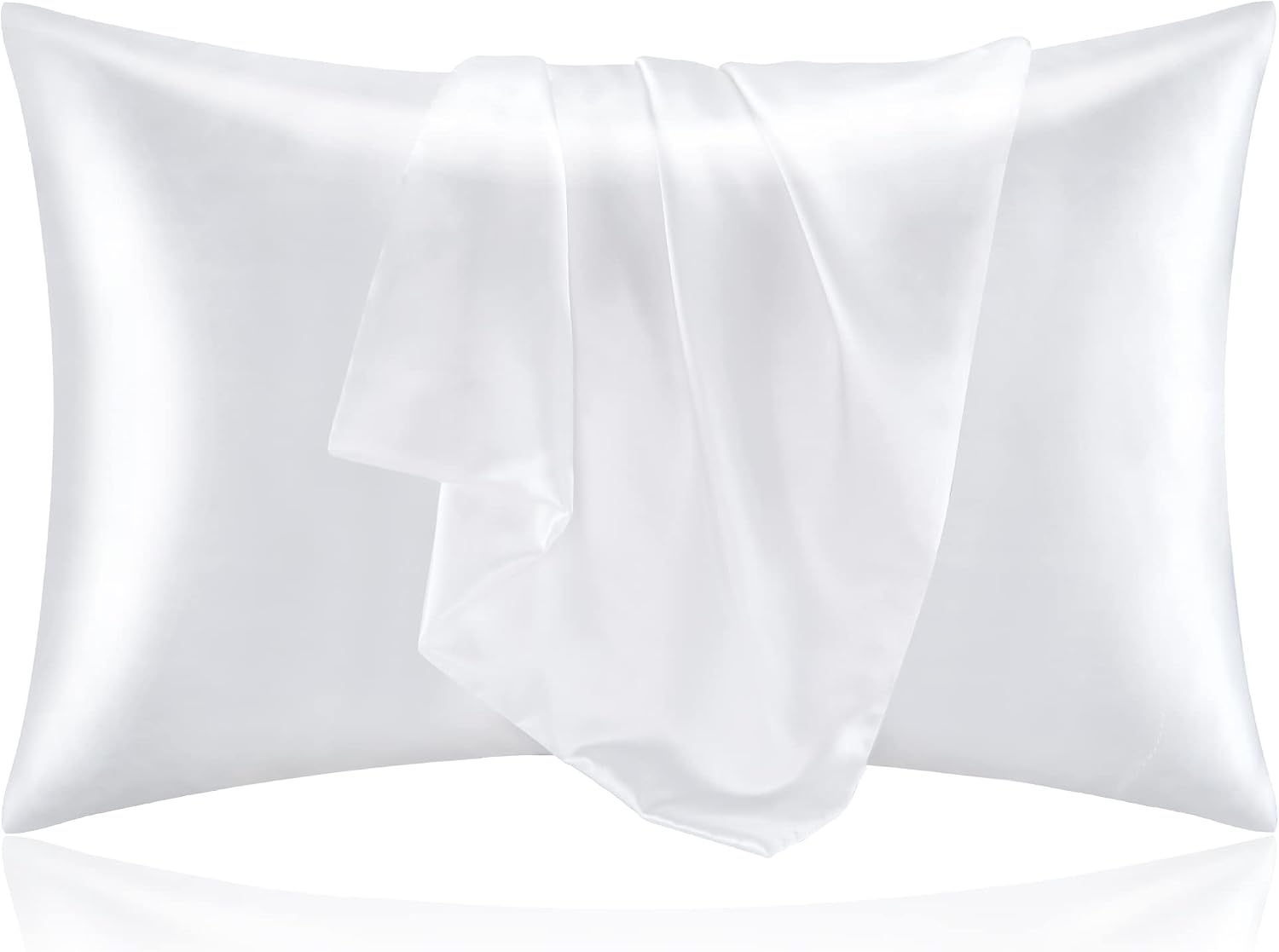 サテン枕カバー2枚セット シルク生地に似た素材で髪の縮れや肌 - Satin Silk Pillowcase Hair Skin のレビューと価格