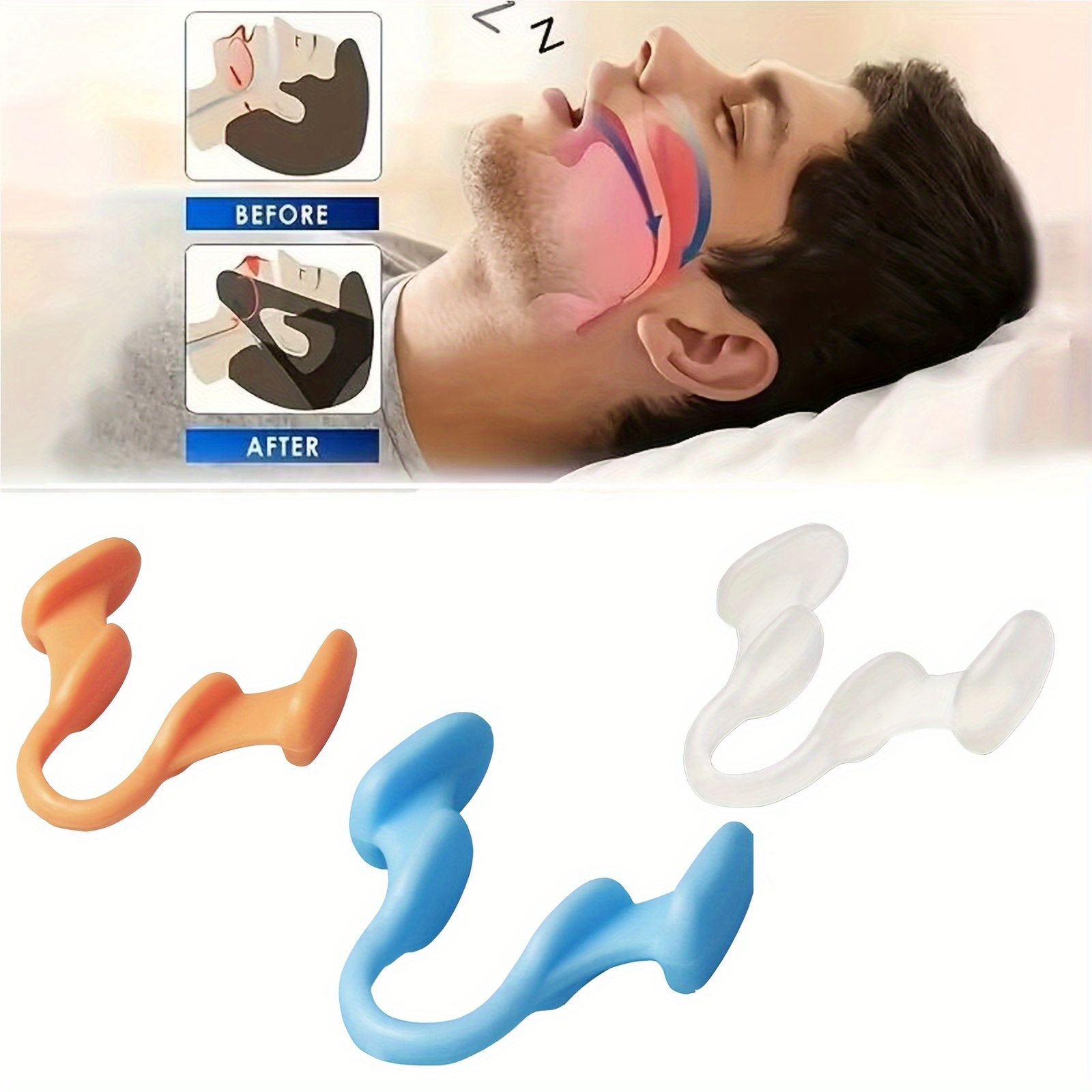 2-10 個のシリコン睡眠補助鼻エキスパンダーは、酸素の流れ - Anti Snore Contour Pillow のレビューと価格