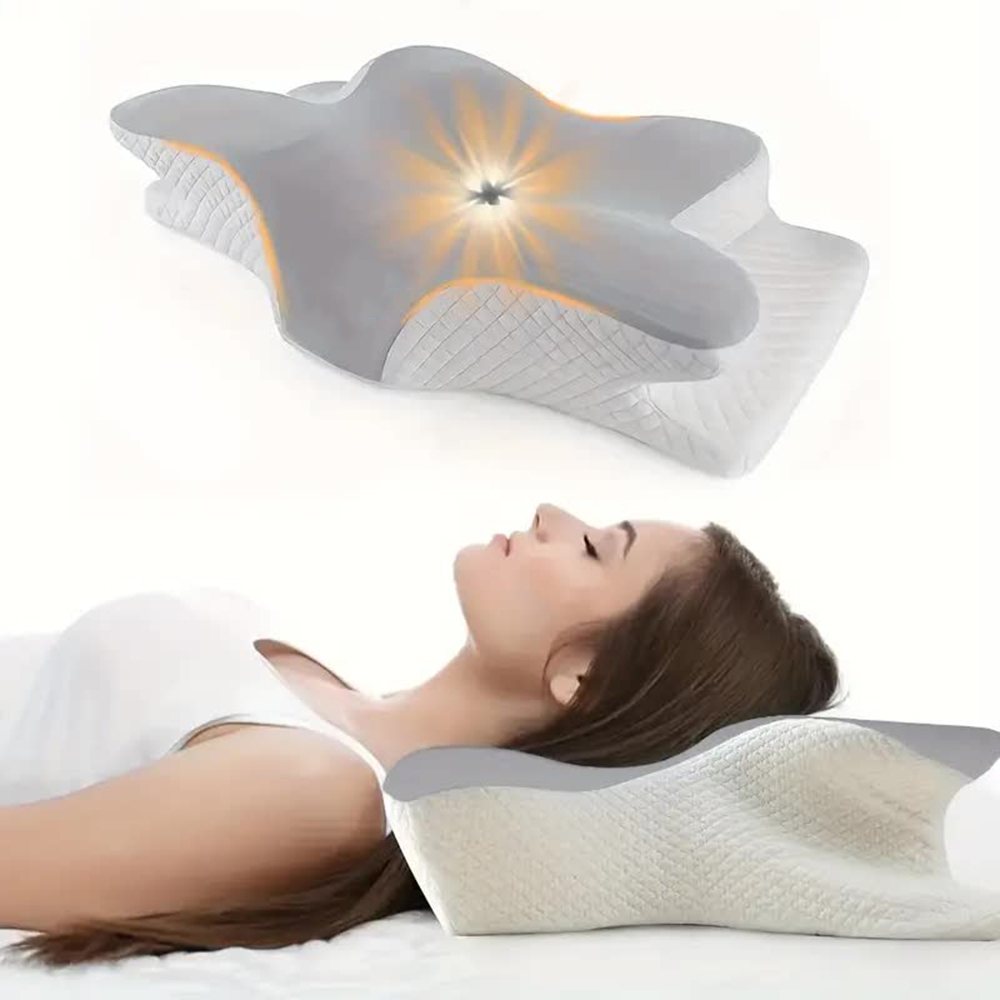 低反発枕蝶形リラックス頚椎低反発ネックピロー鎮痛睡眠整形外科 - Memory Foam Orthopedic Pillow Neck Pain のレビューと価格