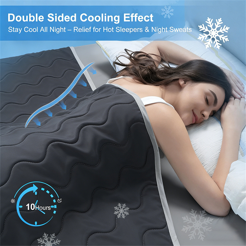 ソフトクーリングブランケット 大判サイズ 熱吸収 アークチル - Cooling Blanket Hot Sleepers のレビューと価格
