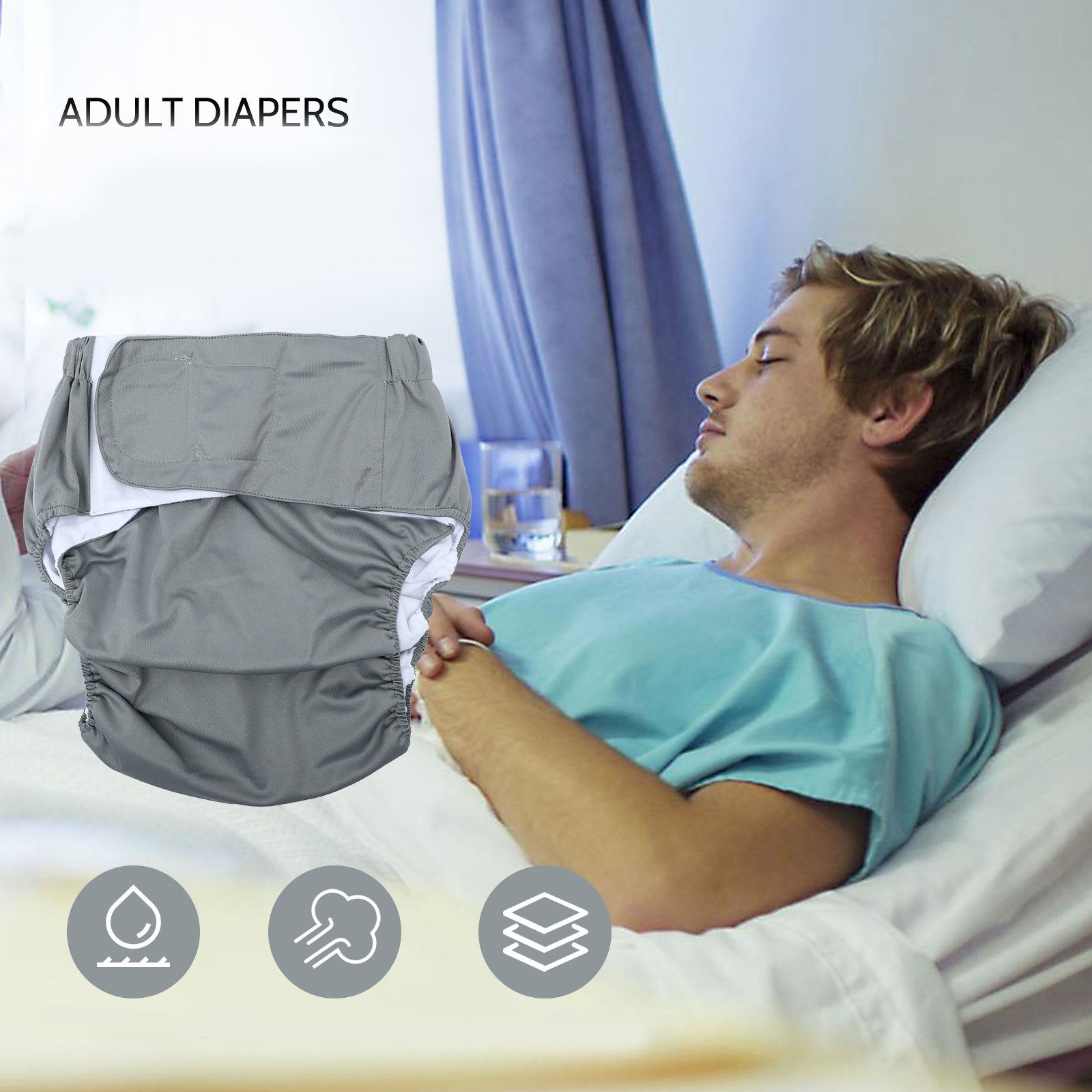 1枚入り調整可能な防水布製おむつ、柔らかく通気性があり吸収性 - Waterproof Mattress Protector Breathable のレビューと価格
